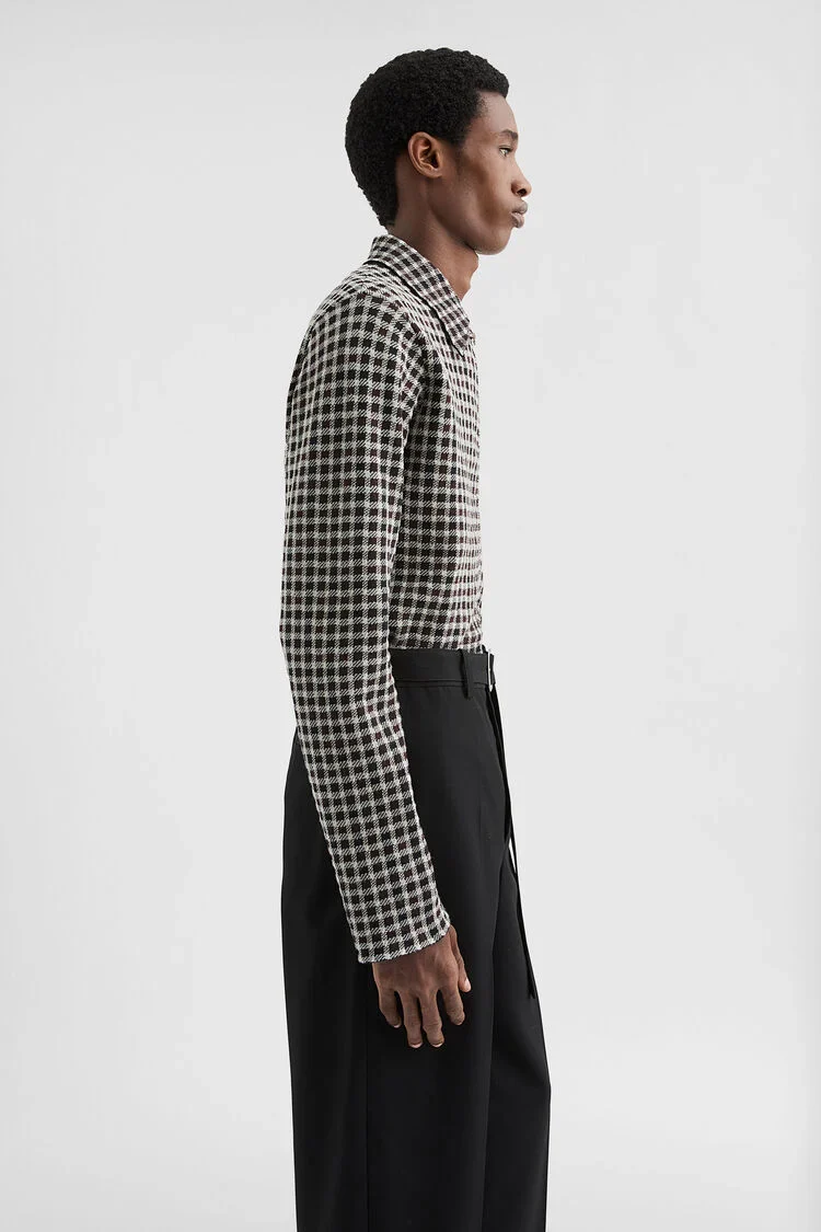Wool Blend Zip-Up Shirt - Image 2