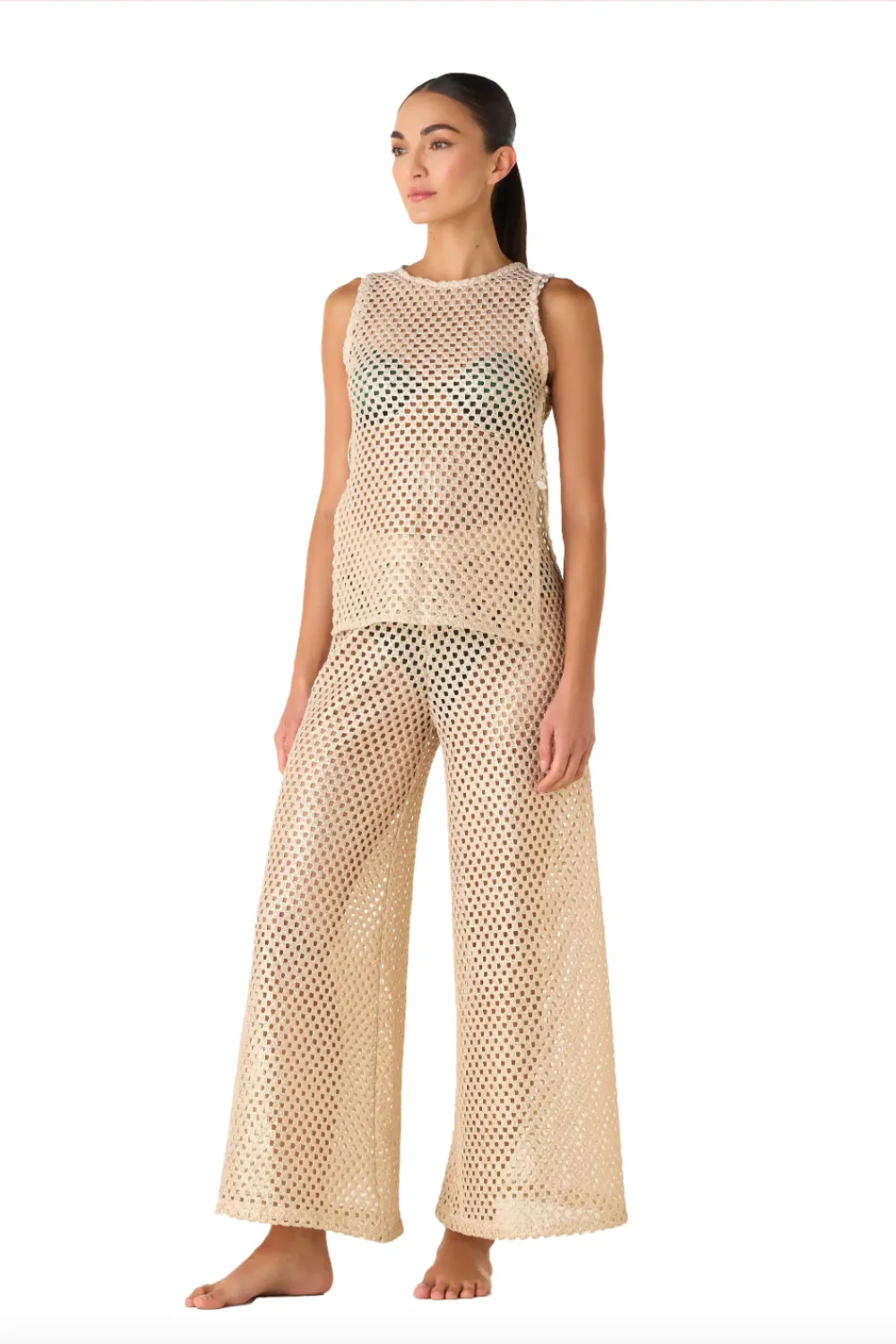 Yere Pants Net Gold
