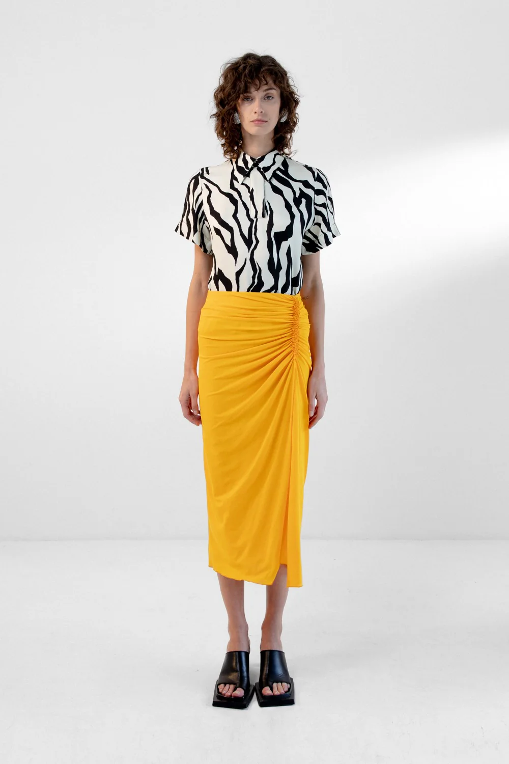Zebra Print Polo Shirt (Final Sale)
