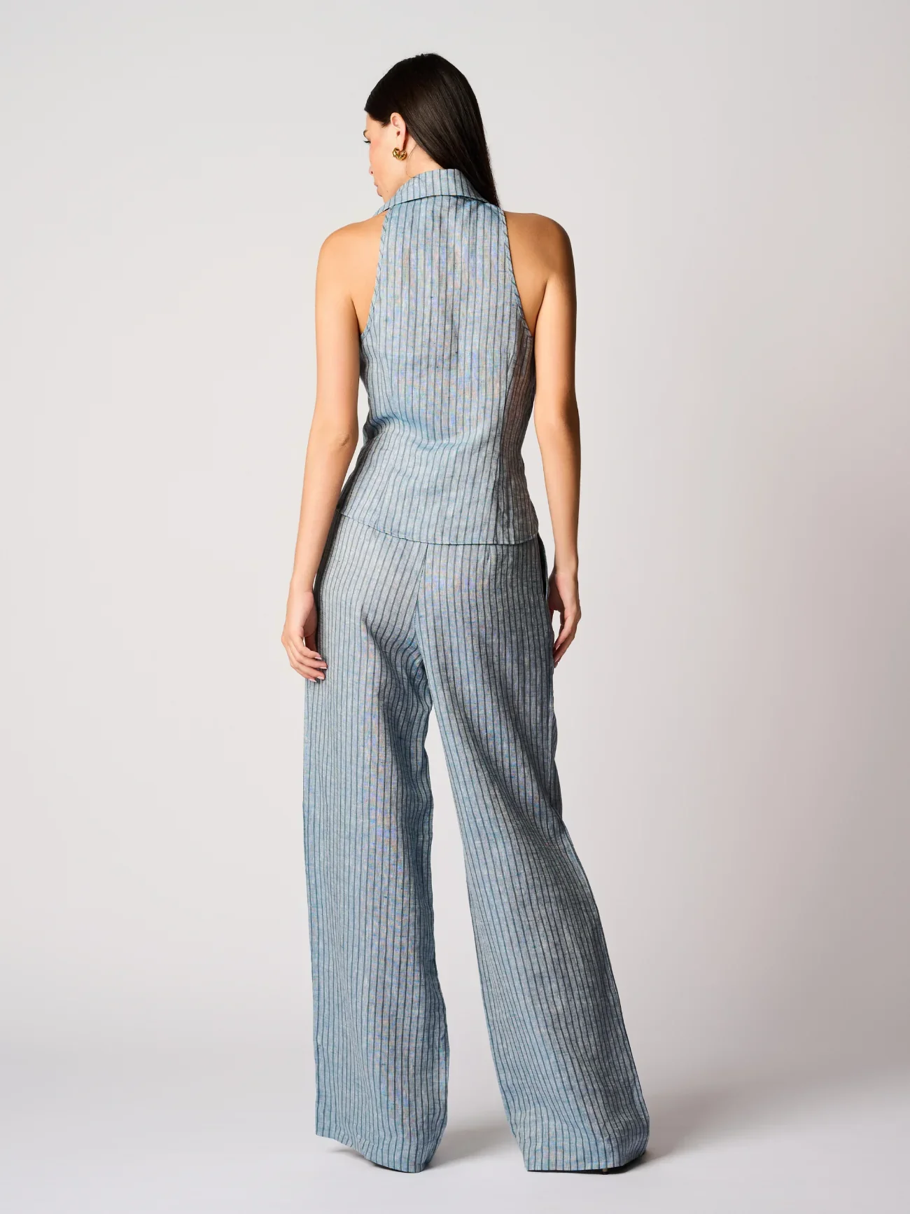 Sloan Vest Blue Stripe - Image 3