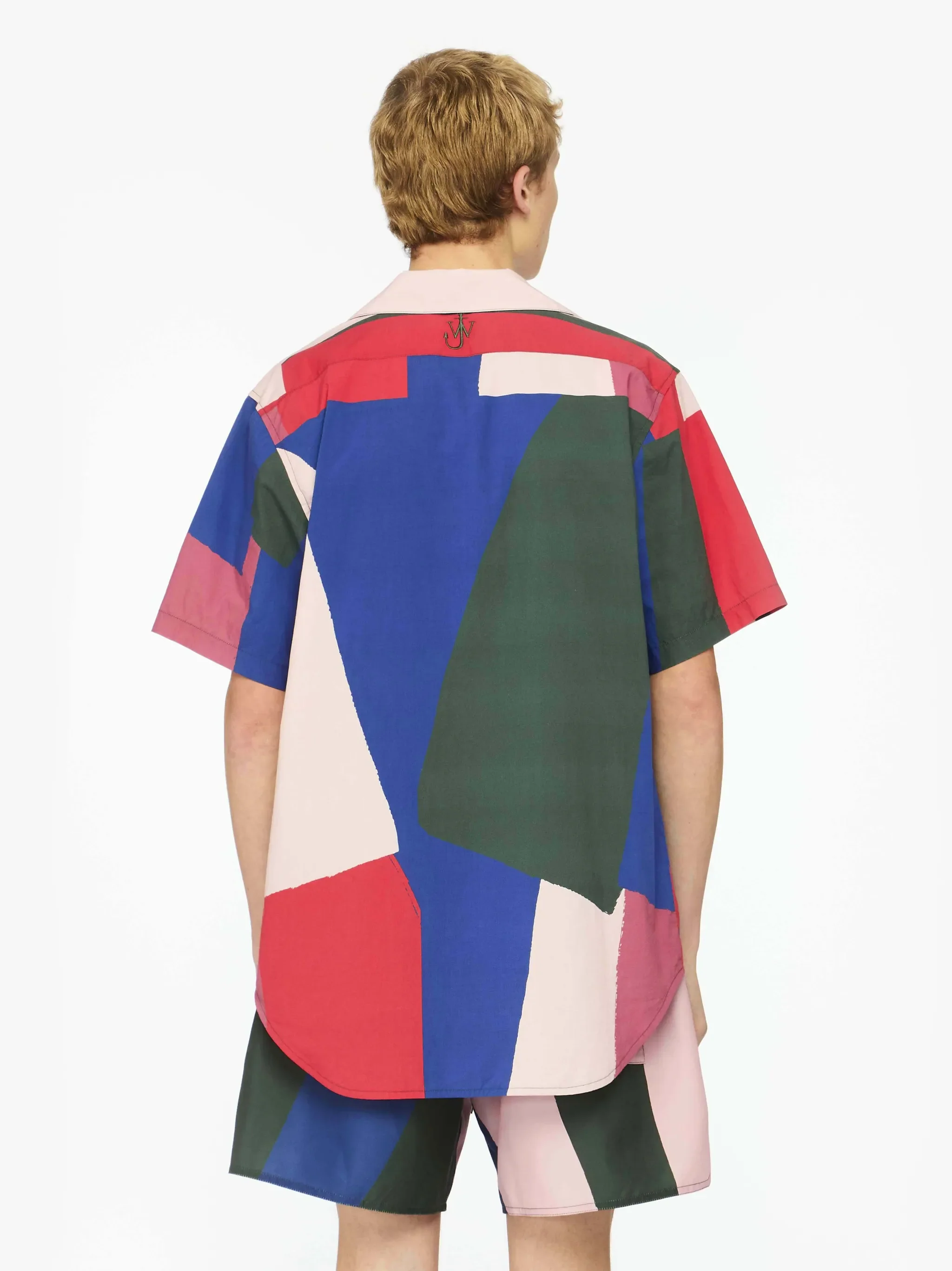 Zip Up Short Sleeve Printed Shirt (Final Sale) - Image 4